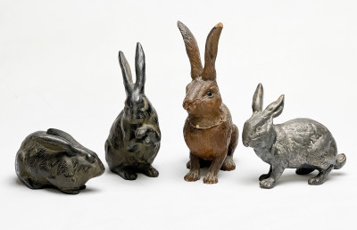 Rabbit Sculptures, Group of 4