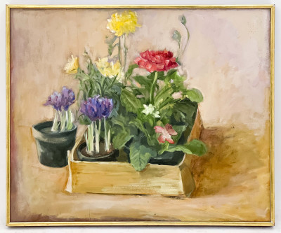 Unknown Artist - Still Life with Potted Flowers