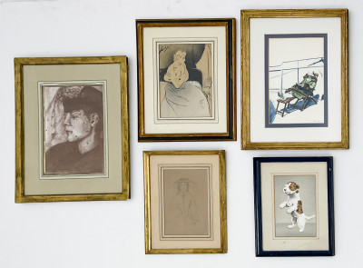Various Artists - Portraits, Group of 6 Original Works