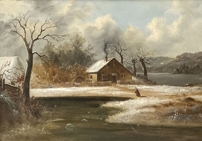Image for Lot Artist Unknown - Winter Landscape