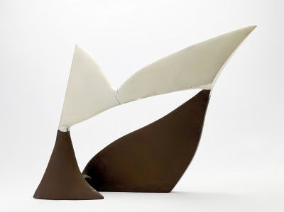 Image for Lot Adrián Villar Rojas - Untitled (Form in White and Brown)