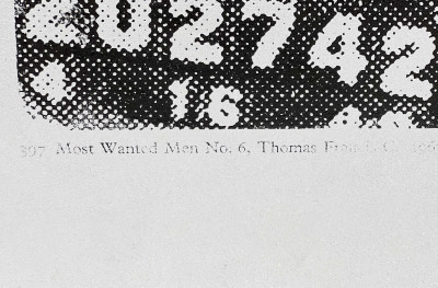 Louis Waldon - Untitled (Thirteen Most Wanted Men No. 6, Thomas Francis)
