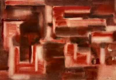 Michael Loew - Untitled (Abstract in Red)
