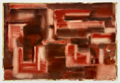 Michael Loew - Untitled (Abstract in Red)