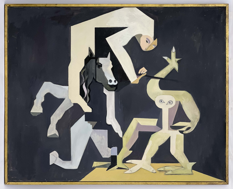 Leonard Alberts - Untitled (Figures with Horse)