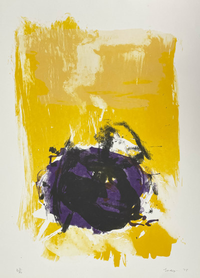 Image for Lot Cleve Gray - Untitled (Yellow, Purple, Black)
