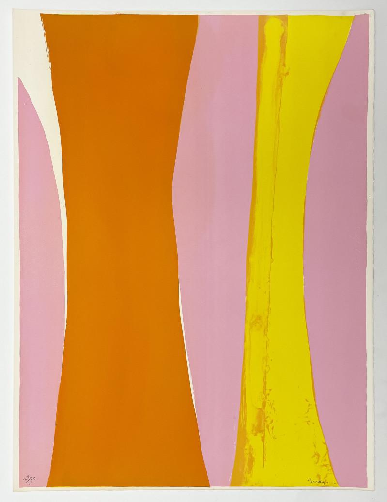 Cleve Gray - Untitled (Orange, Yellow, Pink)