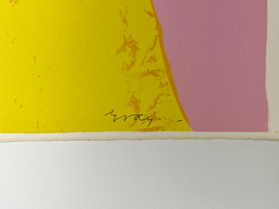Cleve Gray - Untitled (Orange, Yellow, Pink)