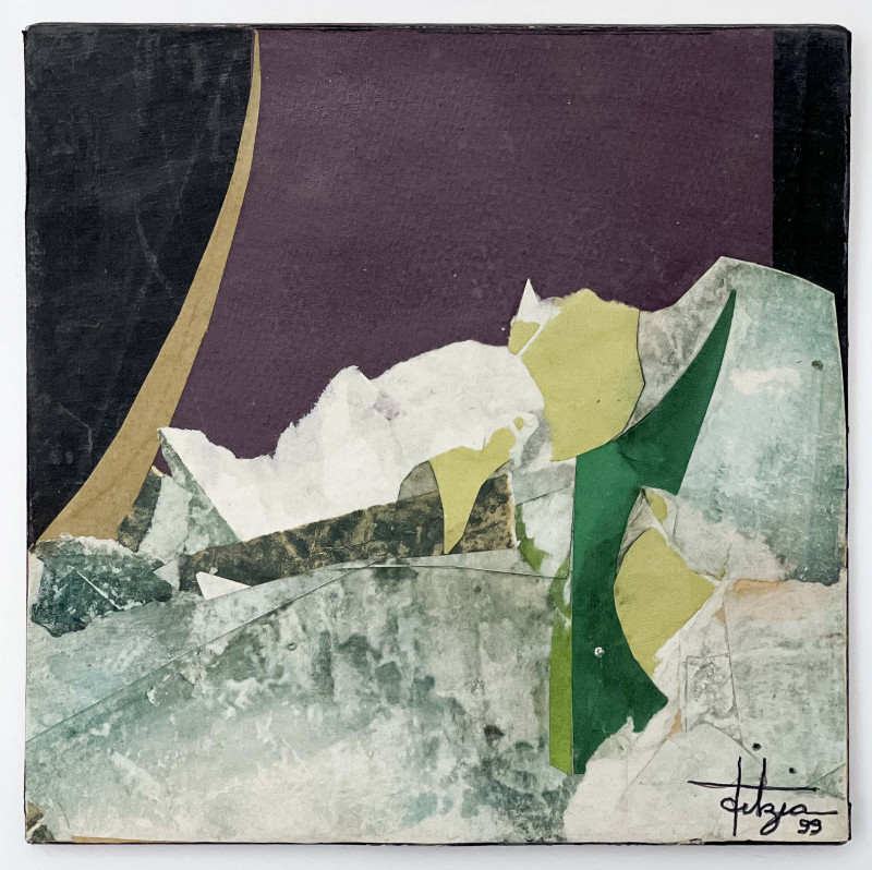 Fitzia - Untitled (Composition in Purple, Yellow, and Green)