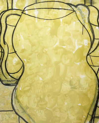 Image for Lot Gary Komarin - Untitled (Vessel on Yellow)