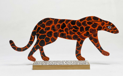 Image for Lot Howard Finster - Untitled (Cheetah)