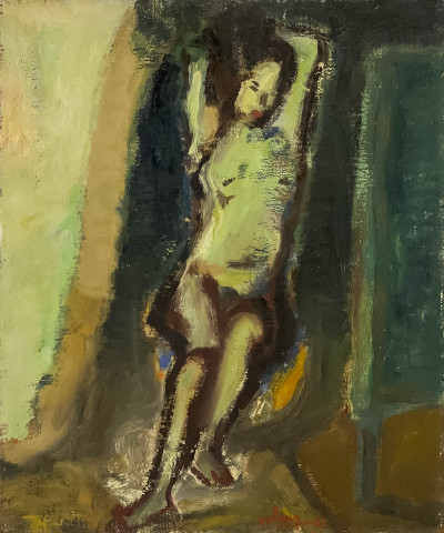 Image for Lot Jean Volang - Untitled (Seated Nude)