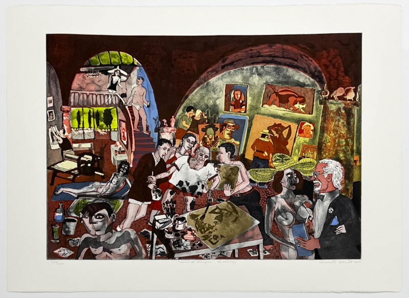 Warrington Wickham Colescott Jr. - Picasso at Mouogins