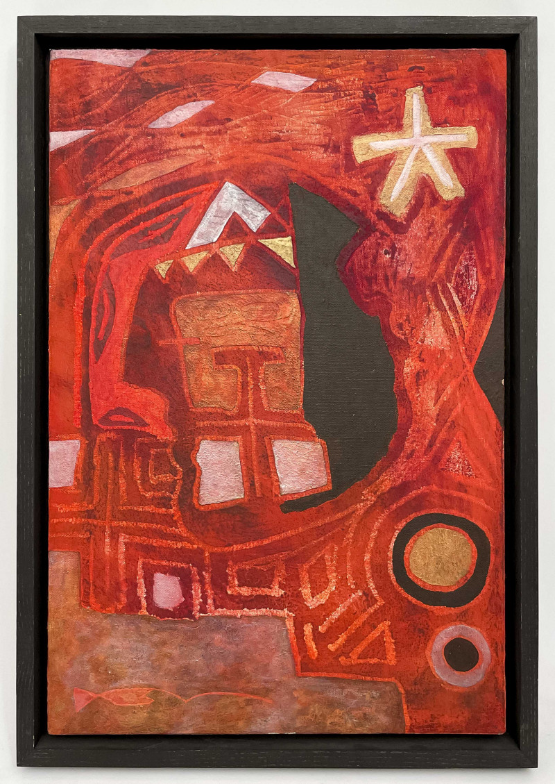 Ricardo Newman - Untitled (Composition in Red)