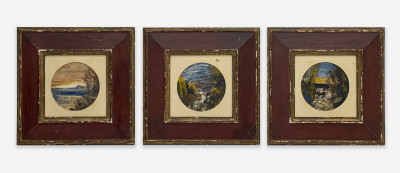 Image for Lot Louis Eilshemius (attributed) - Mountain Lake at Night / Blue Water / Mountain Stream (3 Works)