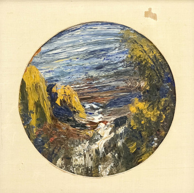 Louis Eilshemius (attributed) - Mountain Lake at Night / Blue Water / Mountain Stream (3 Works)
