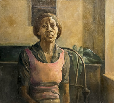 Image for Lot Nina Rosenblum - Portrait of a Seated Woman in Pink