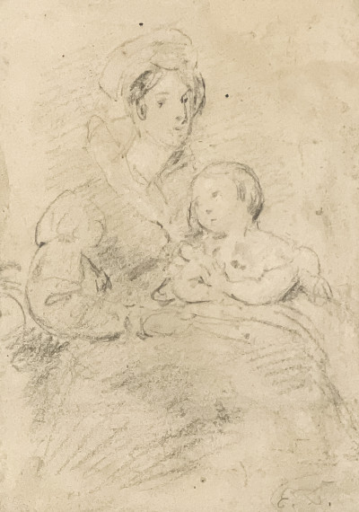 Image for Lot Eugène Delacroix - Mother and Child