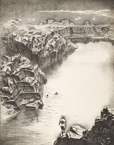 Image for Lot Louis Lozowick - Abandoned Quarry (Rockport Quarries)