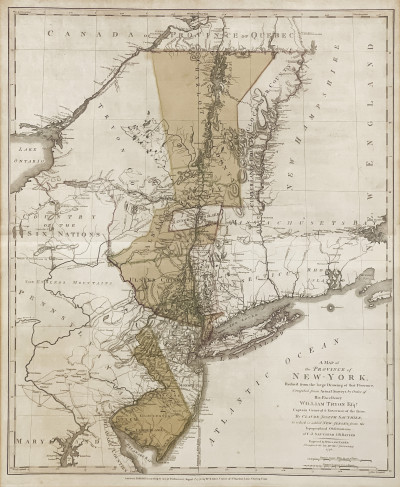 Image for Lot Map of 1776 New York and New Jersey