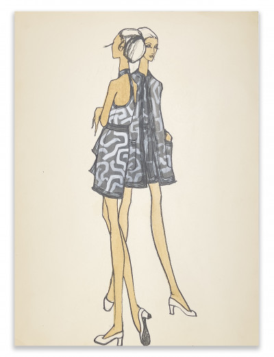 Image for Lot Issey Miyake - Fashion Illustration for Geoffrey Beene