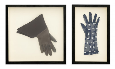 Image for Lot Geoffrey Beene Couture Glove Samples, Group of 2