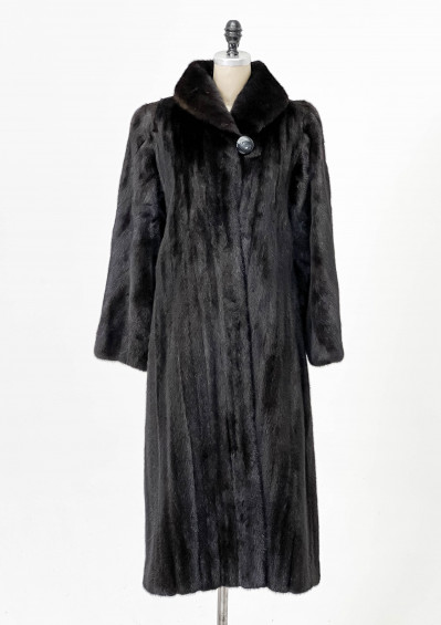 Image for Lot Dark Brown Mink Fur Coat