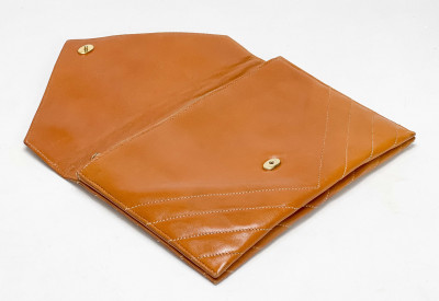 Yves Saint Laurent Leather Envelope Clutch