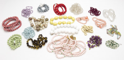 Image for Lot Collection of Vintage Bead Necklaces from Geoffrey Beene Archive