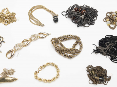 Vintage Chain Necklaces & Bracelets, Geoffrey Beene Archive