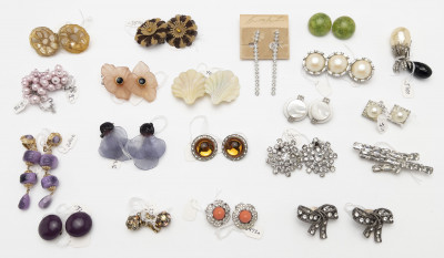 Kenneth J Lane and Other Earrings & Brooches, Geoffrey Beene Archive