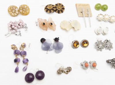 Kenneth J Lane and Other Earrings & Brooches, Geoffrey Beene Archive