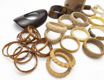 35 Vintage Bangle Bracelets, Geoffrey Beene Archive