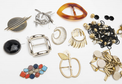 Collection of Vintage Belts, Brooches and Buckles from Geoffrey Beene Archive