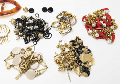 Collection of Vintage Belts, Brooches and Buckles from Geoffrey Beene Archive