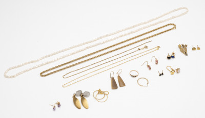 Gold Necklaces, Earrings, and More