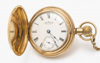 Image for Lot 14K Yellow Gold P.S. Bartlett Pocket Watch