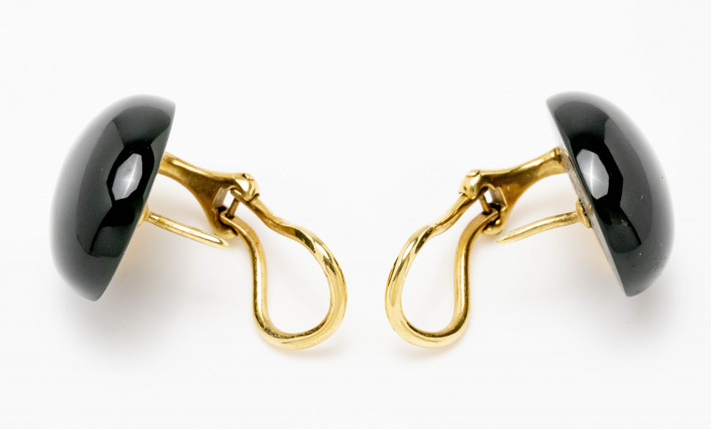 Angela Cummings for Tiffany & Co. Onyx and 18KT Gold Earrings