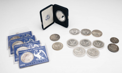 Image for Lot Silver Dollars, Group of 17