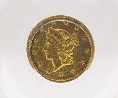 California Gold Half Dollar Round Coin PCGS AU55