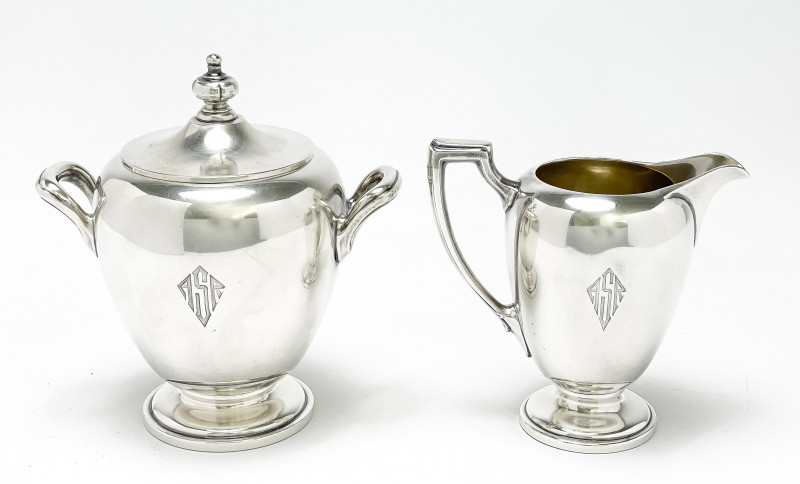Reed & Barton Antique Pointed 87 Sterling Silver Tea Service