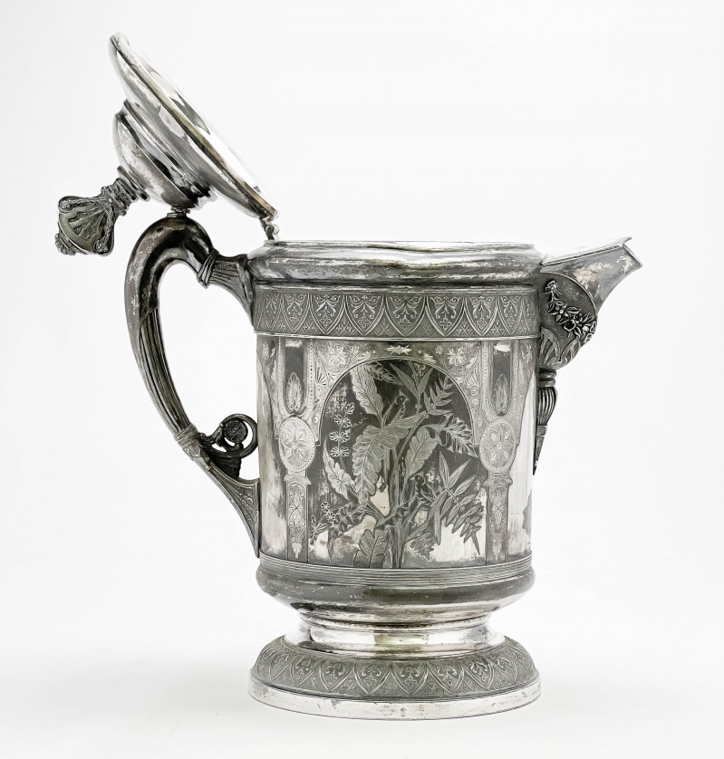 Derby Silver Co. Victorian Silver-Plate Trophy Pitcher