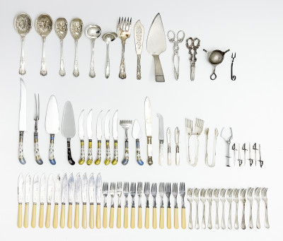 Image for Lot Assortment of Flatware, 73 Pieces