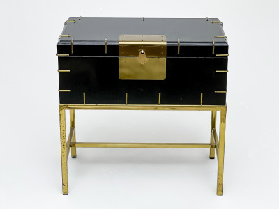 Small Lacquer Trunk on Stand