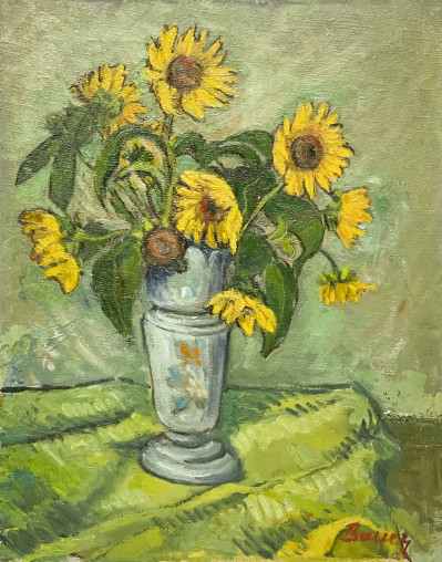 Image for Lot Albert Bela Bauer - Still Life with Sunflowers