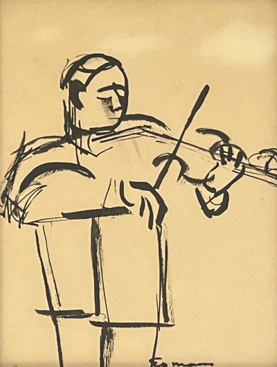 Betty Esman  - Rehearsal / 5 Man Orchestra / Untitled (Violin Player) (3 Works)