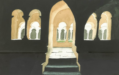 Stephen Chinlun - Untitled (Cloister and Venetian Canal), Group of 2