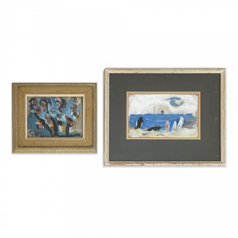 Alexander Redein - Untitled (Landscapes in Blue), Group of 2
