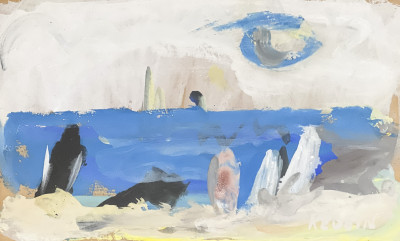 Alexander Redein - Untitled (Landscapes in Blue), Group of 2