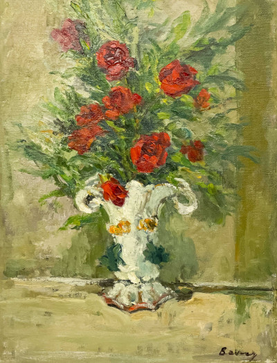Image for Lot Albert Bela Bauer - Still Life with Red Roses
